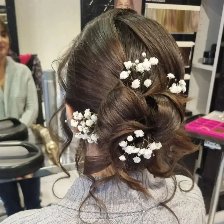 Chignon pour mariage à Blausasc, Blausasc, De la Racine à la Pointe