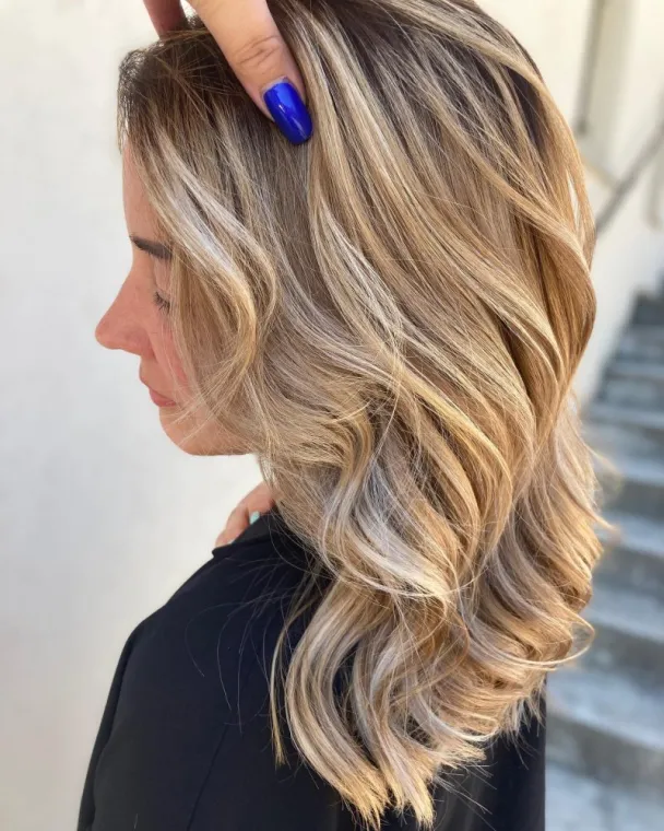 Ombré hair blond à Blausasc, Blausasc, De la Racine à la Pointe