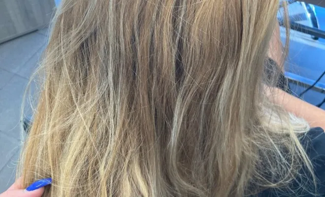 Ombré hair blond à Blausasc, Blausasc, De la Racine à la Pointe
